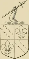 An illustration from The visitation of London, anno Domini 1633, 1634, and 1635. Made by Sr. Henry St. George, kt., Richmond herald, and deputy and marshal to Sr. Richard St. George, kt., Clarencieux king of armes (1886)
