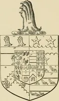 An illustration from The visitation of London, anno Domini 1633, 1634, and 1635. Made by Sr. Henry St. George, kt., Richmond herald, and deputy and marshal to Sr. Richard St. George, kt., Clarencieux king of armes (1886)