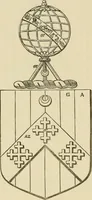 An illustration from The visitation of London, anno Domini 1633, 1634, and 1635. Made by Sr. Henry St. George, kt., Richmond herald, and deputy and marshal to Sr. Richard St. George, kt., Clarencieux king of armes (1886)