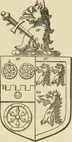 An illustration from The visitation of London, anno Domini 1633, 1634, and 1635. Made by Sr. Henry St. George, kt., Richmond herald, and deputy and marshal to Sr. Richard St. George, kt., Clarencieux king of armes (1886)