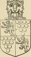 An illustration from The visitation of London, anno Domini 1633, 1634, and 1635. Made by Sr. Henry St. George, kt., Richmond herald, and deputy and marshal to Sr. Richard St. George, kt., Clarencieux king of armes (1886)