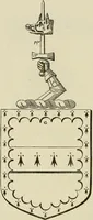 An illustration from The visitation of London, anno Domini 1633, 1634, and 1635. Made by Sr. Henry St. George, kt., Richmond herald, and deputy and marshal to Sr. Richard St. George, kt., Clarencieux king of armes (1886)
