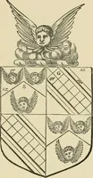 An illustration from The visitation of London, anno Domini 1633, 1634, and 1635. Made by Sr. Henry St. George, kt., Richmond herald, and deputy and marshal to Sr. Richard St. George, kt., Clarencieux king of armes (1886)