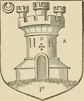 An illustration from The visitation of London, anno Domini 1633, 1634, and 1635. Made by Sr. Henry St. George, kt., Richmond herald, and deputy and marshal to Sr. Richard St. George, kt., Clarencieux king of armes (1886)