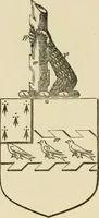 An illustration from The visitation of London, anno Domini 1633, 1634, and 1635. Made by Sr. Henry St. George, kt., Richmond herald, and deputy and marshal to Sr. Richard St. George, kt., Clarencieux king of armes (1886)