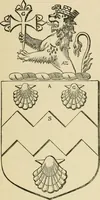 An illustration from The visitation of London, anno Domini 1633, 1634, and 1635. Made by Sr. Henry St. George, kt., Richmond herald, and deputy and marshal to Sr. Richard St. George, kt., Clarencieux king of armes (1886)