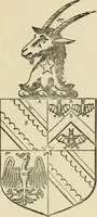 An illustration from The visitation of London, anno Domini 1633, 1634, and 1635. Made by Sr. Henry St. George, kt., Richmond herald, and deputy and marshal to Sr. Richard St. George, kt., Clarencieux king of armes (1886)