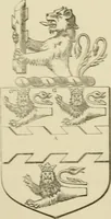 An illustration from The visitation of London, anno Domini 1633, 1634, and 1635. Made by Sr. Henry St. George, kt., Richmond herald, and deputy and marshal to Sr. Richard St. George, kt., Clarencieux king of armes (1886)