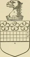 An illustration from The visitation of London, anno Domini 1633, 1634, and 1635. Made by Sr. Henry St. George, kt., Richmond herald, and deputy and marshal to Sr. Richard St. George, kt., Clarencieux king of armes (1886)