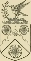An illustration from The visitation of London, anno Domini 1633, 1634, and 1635. Made by Sr. Henry St. George, kt., Richmond herald, and deputy and marshal to Sr. Richard St. George, kt., Clarencieux king of armes (1886)