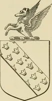 An illustration from The visitation of London, anno Domini 1633, 1634, and 1635. Made by Sr. Henry St. George, kt., Richmond herald, and deputy and marshal to Sr. Richard St. George, kt., Clarencieux king of armes (1886)
