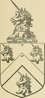 An illustration from The visitation of London, anno Domini 1633, 1634, and 1635. Made by Sr. Henry St. George, kt., Richmond herald, and deputy and marshal to Sr. Richard St. George, kt., Clarencieux king of armes (1886)