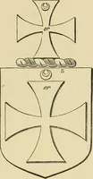 An illustration from The visitation of London, anno Domini 1633, 1634, and 1635. Made by Sr. Henry St. George, kt., Richmond herald, and deputy and marshal to Sr. Richard St. George, kt., Clarencieux king of armes (1886)