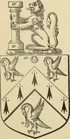 An illustration from The visitation of London, anno Domini 1633, 1634, and 1635. Made by Sr. Henry St. George, kt., Richmond herald, and deputy and marshal to Sr. Richard St. George, kt., Clarencieux king of armes (1886)