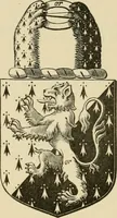 An illustration from The visitation of London, anno Domini 1633, 1634, and 1635. Made by Sr. Henry St. George, kt., Richmond herald, and deputy and marshal to Sr. Richard St. George, kt., Clarencieux king of armes (1886)