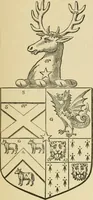 An illustration from The visitation of London, anno Domini 1633, 1634, and 1635. Made by Sr. Henry St. George, kt., Richmond herald, and deputy and marshal to Sr. Richard St. George, kt., Clarencieux king of armes (1886)