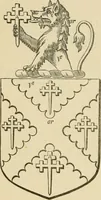 An illustration from The visitation of London, anno Domini 1633, 1634, and 1635. Made by Sr. Henry St. George, kt., Richmond herald, and deputy and marshal to Sr. Richard St. George, kt., Clarencieux king of armes (1886)