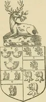 An illustration from The visitation of London, anno Domini 1633, 1634, and 1635. Made by Sr. Henry St. George, kt., Richmond herald, and deputy and marshal to Sr. Richard St. George, kt., Clarencieux king of armes (1886)
