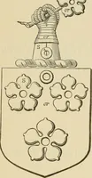 An illustration from The visitation of London, anno Domini 1633, 1634, and 1635. Made by Sr. Henry St. George, kt., Richmond herald, and deputy and marshal to Sr. Richard St. George, kt., Clarencieux king of armes (1886)