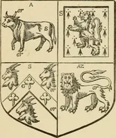 An illustration from The visitation of London, anno Domini 1633, 1634, and 1635. Made by Sr. Henry St. George, kt., Richmond herald, and deputy and marshal to Sr. Richard St. George, kt., Clarencieux king of armes (1886)