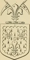 An illustration from The visitation of London, anno Domini 1633, 1634, and 1635. Made by Sr. Henry St. George, kt., Richmond herald, and deputy and marshal to Sr. Richard St. George, kt., Clarencieux king of armes (1886)