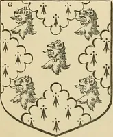 An illustration from The visitation of London, anno Domini 1633, 1634, and 1635. Made by Sr. Henry St. George, kt., Richmond herald, and deputy and marshal to Sr. Richard St. George, kt., Clarencieux king of armes (1886)