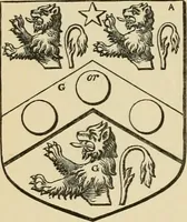 An illustration from The visitation of London, anno Domini 1633, 1634, and 1635. Made by Sr. Henry St. George, kt., Richmond herald, and deputy and marshal to Sr. Richard St. George, kt., Clarencieux king of armes (1886)