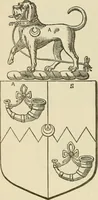 An illustration from The visitation of London, anno Domini 1633, 1634, and 1635. Made by Sr. Henry St. George, kt., Richmond herald, and deputy and marshal to Sr. Richard St. George, kt., Clarencieux king of armes (1886)