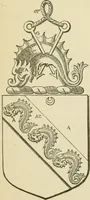 An illustration from The visitation of London, anno Domini 1633, 1634, and 1635. Made by Sr. Henry St. George, kt., Richmond herald, and deputy and marshal to Sr. Richard St. George, kt., Clarencieux king of armes (1886)