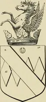 An illustration from The visitation of London, anno Domini 1633, 1634, and 1635. Made by Sr. Henry St. George, kt., Richmond herald, and deputy and marshal to Sr. Richard St. George, kt., Clarencieux king of armes (1886)