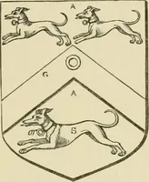 An illustration from The visitation of London, anno Domini 1633, 1634, and 1635. Made by Sr. Henry St. George, kt., Richmond herald, and deputy and marshal to Sr. Richard St. George, kt., Clarencieux king of armes (1886)
