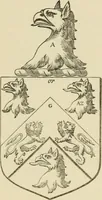 An illustration from The visitation of London, anno Domini 1633, 1634, and 1635. Made by Sr. Henry St. George, kt., Richmond herald, and deputy and marshal to Sr. Richard St. George, kt., Clarencieux king of armes (1886)
