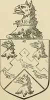 An illustration from The visitation of London, anno Domini 1633, 1634, and 1635. Made by Sr. Henry St. George, kt., Richmond herald, and deputy and marshal to Sr. Richard St. George, kt., Clarencieux king of armes (1886)