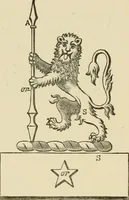 An illustration from The visitation of London, anno Domini 1633, 1634, and 1635. Made by Sr. Henry St. George, kt., Richmond herald, and deputy and marshal to Sr. Richard St. George, kt., Clarencieux king of armes (1886)