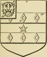 An illustration from The visitation of London, anno Domini 1633, 1634, and 1635. Made by Sr. Henry St. George, kt., Richmond herald, and deputy and marshal to Sr. Richard St. George, kt., Clarencieux king of armes (1886)