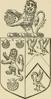 An illustration from The visitation of London, anno Domini 1633, 1634, and 1635. Made by Sr. Henry St. George, kt., Richmond herald, and deputy and marshal to Sr. Richard St. George, kt., Clarencieux king of armes (1886)