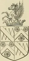 An illustration from The visitation of London, anno Domini 1633, 1634, and 1635. Made by Sr. Henry St. George, kt., Richmond herald, and deputy and marshal to Sr. Richard St. George, kt., Clarencieux king of armes (1886)