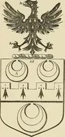 An illustration from The visitation of London, anno Domini 1633, 1634, and 1635. Made by Sr. Henry St. George, kt., Richmond herald, and deputy and marshal to Sr. Richard St. George, kt., Clarencieux king of armes (1886)