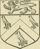 An illustration from The visitation of London, anno Domini 1633, 1634, and 1635. Made by Sr. Henry St. George, kt., Richmond herald, and deputy and marshal to Sr. Richard St. George, kt., Clarencieux king of armes (1886)