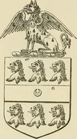 An illustration from The visitation of London, anno Domini 1633, 1634, and 1635. Made by Sr. Henry St. George, kt., Richmond herald, and deputy and marshal to Sr. Richard St. George, kt., Clarencieux king of armes (1886)