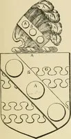 An illustration from The visitation of London, anno Domini 1633, 1634, and 1635. Made by Sr. Henry St. George, kt., Richmond herald, and deputy and marshal to Sr. Richard St. George, kt., Clarencieux king of armes (1886)