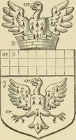 An illustration from The visitation of London, anno Domini 1633, 1634, and 1635. Made by Sr. Henry St. George, kt., Richmond herald, and deputy and marshal to Sr. Richard St. George, kt., Clarencieux king of armes (1886)