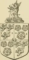 An illustration from The visitation of London, anno Domini 1633, 1634, and 1635. Made by Sr. Henry St. George, kt., Richmond herald, and deputy and marshal to Sr. Richard St. George, kt., Clarencieux king of armes (1886)