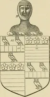 An illustration from The visitation of London, anno Domini 1633, 1634, and 1635. Made by Sr. Henry St. George, kt., Richmond herald, and deputy and marshal to Sr. Richard St. George, kt., Clarencieux king of armes (1886)