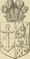 An illustration from The visitation of London, anno Domini 1633, 1634, and 1635. Made by Sr. Henry St. George, kt., Richmond herald, and deputy and marshal to Sr. Richard St. George, kt., Clarencieux king of armes (1886)