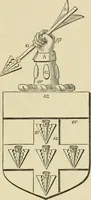 An illustration from The visitation of London, anno Domini 1633, 1634, and 1635. Made by Sr. Henry St. George, kt., Richmond herald, and deputy and marshal to Sr. Richard St. George, kt., Clarencieux king of armes (1886)