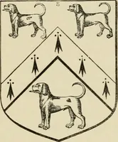 An illustration from The visitation of London, anno Domini 1633, 1634, and 1635. Made by Sr. Henry St. George, kt., Richmond herald, and deputy and marshal to Sr. Richard St. George, kt., Clarencieux king of armes (1886)