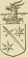 An illustration from The visitation of London, anno Domini 1633, 1634, and 1635. Made by Sr. Henry St. George, kt., Richmond herald, and deputy and marshal to Sr. Richard St. George, kt., Clarencieux king of armes (1886)
