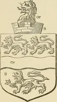An illustration from The visitation of London, anno Domini 1633, 1634, and 1635. Made by Sr. Henry St. George, kt., Richmond herald, and deputy and marshal to Sr. Richard St. George, kt., Clarencieux king of armes (1886)