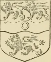 An illustration from The visitation of London, anno Domini 1633, 1634, and 1635. Made by Sr. Henry St. George, kt., Richmond herald, and deputy and marshal to Sr. Richard St. George, kt., Clarencieux king of armes (1886)